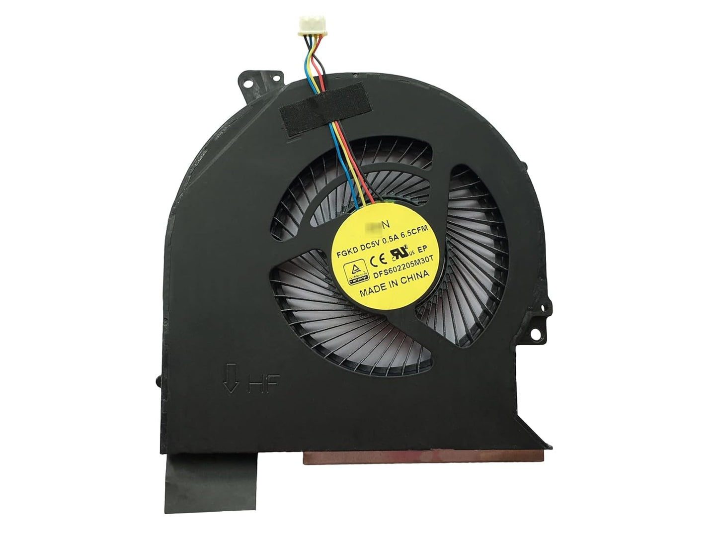 New Laptop CPU Cooling Fan for Dell Latitude E5570 H9M9M 0H9M9M DC28000GMF0 DC28000GMSL EG50060S1-C220-S9A DFS602205M30T FGKD DC5V Integrated Intel GPU Models Only