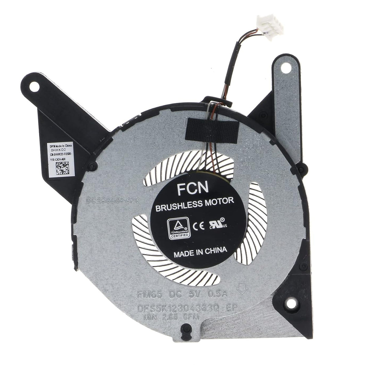 New Replacement Laptop CPU Cooling Fan for Dell Latitude 5410 5411 E5410 HHKD2 0HHKD2 EG50050S1-CG70-S9A DC28000PGF0 DC5V for UMA Intel Integrated Graphics Only