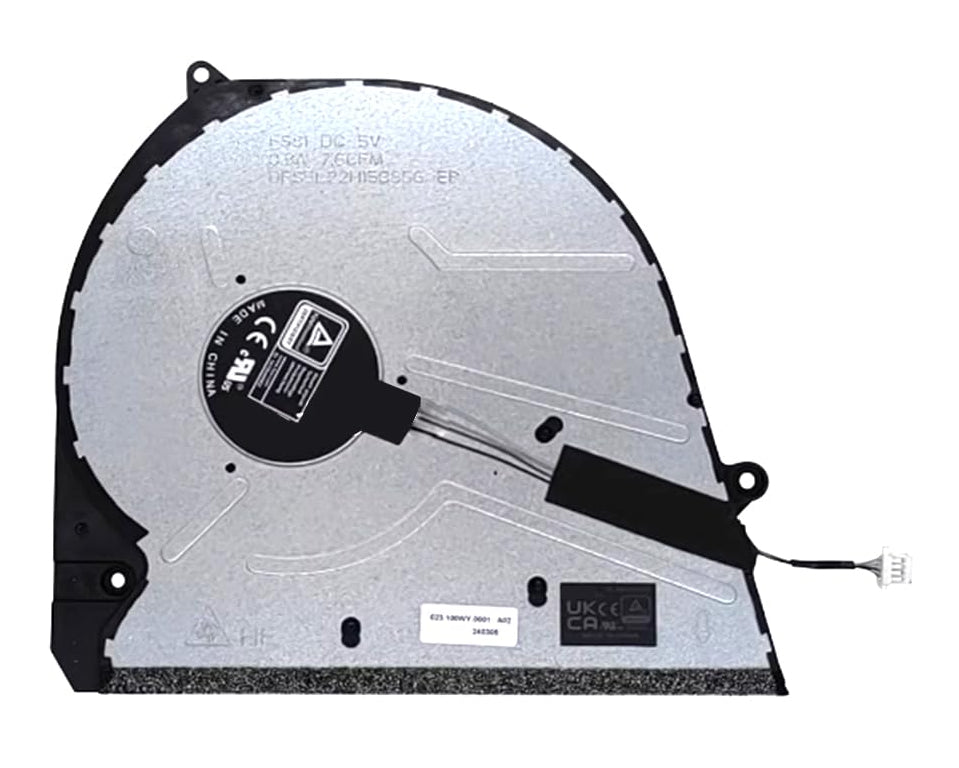 New Replacement Laptop CPU Cooling Fan for Dell Inspiron 16 7640 2-in-1 KMK58 0KMK58 023.100WY.0001 DFS5L22H15B856 DFS5L22H15B35G DC5V