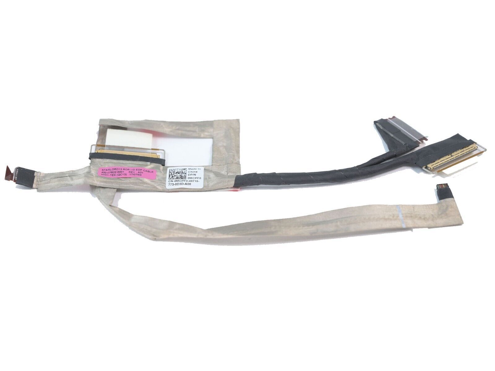 Dell New LCD LED LVDS EDP Display Video Screen Cable Starlord13 ROR HD Camera Inspiron 13 5000 5368 5378 0MCPF0 450.07R02.0001 MCPF0