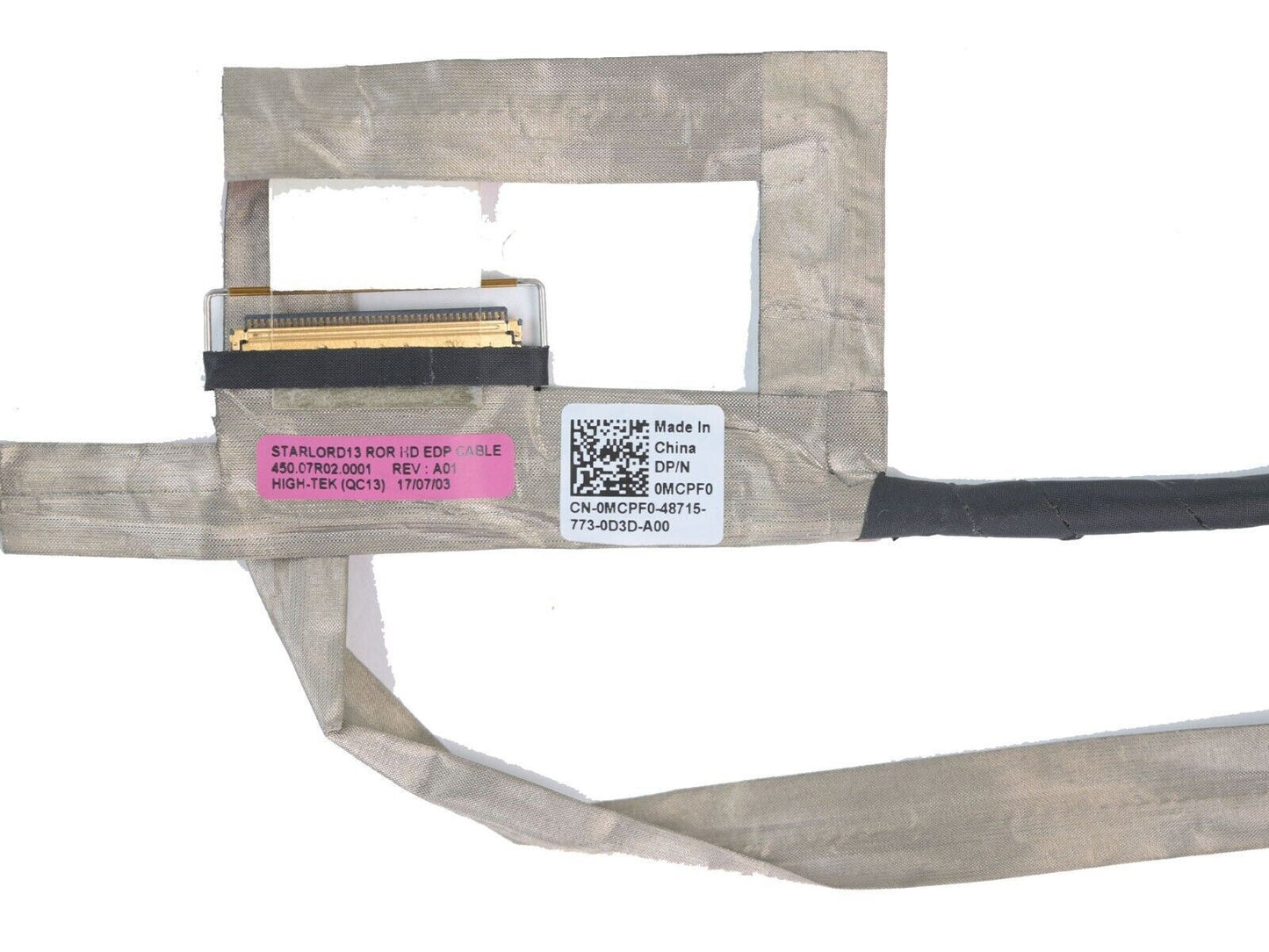 Dell New LCD LED LVDS EDP Display Video Screen Cable Starlord13 ROR HD Camera Inspiron 13 5000 5368 5378 0MCPF0 450.07R02.0001 MCPF0