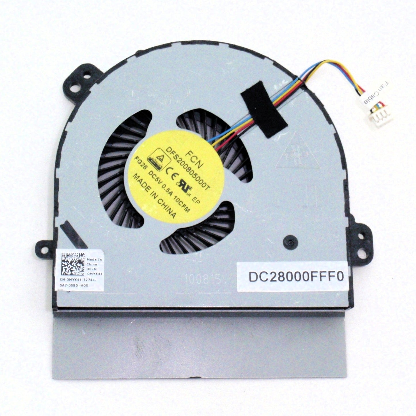 Dell New CPU Cooling Fan Alienware 15 R2 15R2 P42F 17 R2 R3 17R2 17R3 DC28000FFF0 DFS200805000T-FG79 DFS200805000T-FG26 0MYX41 MYX41