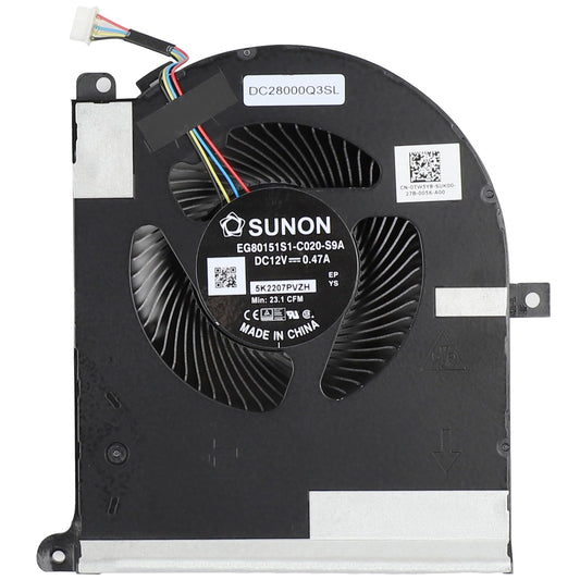 New Laptop GPU Cooling Fan for Dell AlienWare Area 51m R2 RTX2080 P38E P38E001 TW5Y8 0TW5Y8 EG80151S1-C020-S9A DC28000Q3SL Graphics VGA Video DC12V RTX2080 GPU