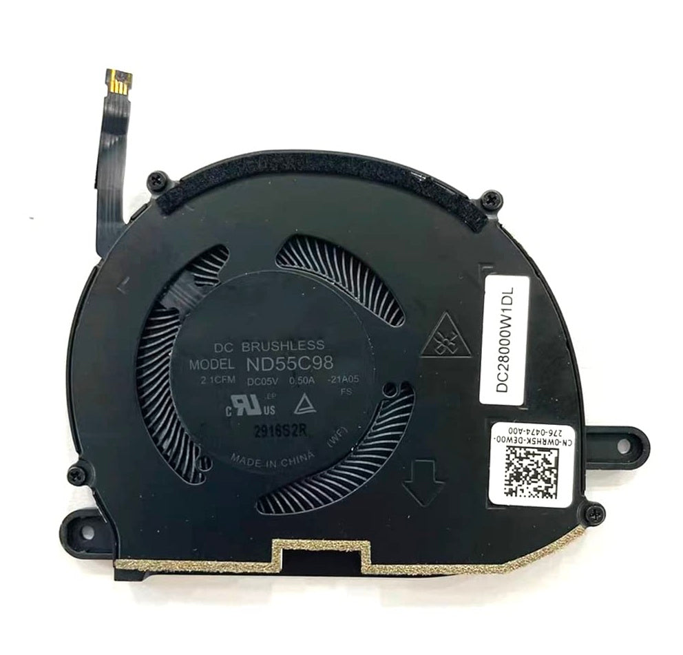 Dell GPU Cooling Fan for XPS 13 Plus 9320 2022 9340 2024 WRH5K 0WRH5K