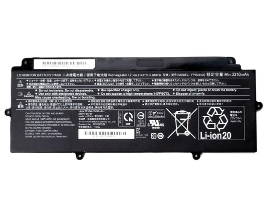 New Genuine Laptop Battery for Fujitsu Futro MU937 LifeBook U9310 U9310X U9311 U9311X U937 U938 U939 U939X U940 FPB0340S FPCBP536 CP730401-01 CP730401-01 CP737634-01 CP749820-01 CP760852-03 4INP5/60/80 Original Battery Pack 14.4V 50Wh 3490mAh