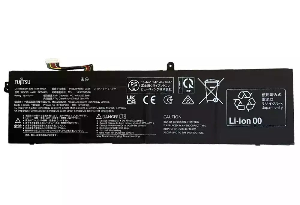 New Genuine Laptop Battery Pack for Fujitsu Celsius H5511 FPB0365 FPCBP593 FMVNBP254 CP813910-01 Original 15.44V 68.3/68.7Wh 4421/4515mAh