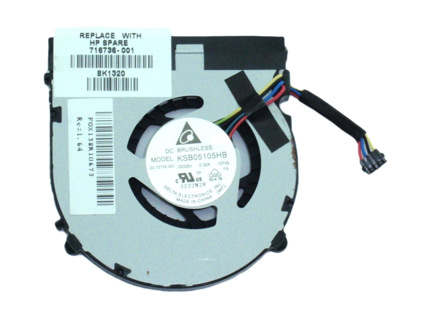 HP New CPU Cooling Fan EliteBook Revolve 810 G1 G2 810G1 810G2 AB05505MX060B01 716736-001