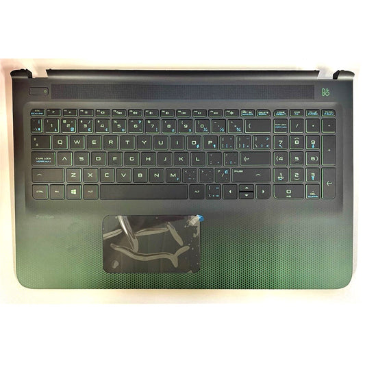 HP New Keyboard English/French Canadian Bilingual Top Cover Case Palmrest Pavilion Gaming 15-AK 15T-AK EAX1P00701A 832805-DB1