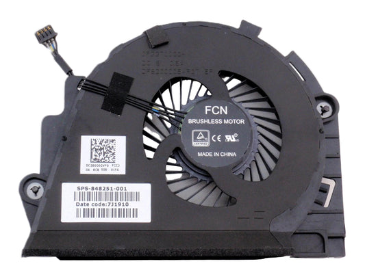 CPU Cooling Fan for HP ZBook 15 G3 G4 (Not 15U) 15G3 15G4 - 848251-001