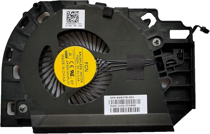 New Laptop GPU Graphics VGA Video Cooling Fan for HP ZBook 17 G3 G4 17G3 17G4 848378-001 DC28000H0F0 DFS5661405PL0T FGDN DC5V