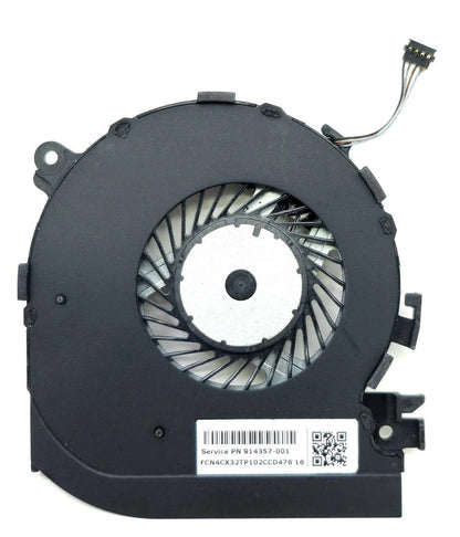 New Replacement Laptop Left Side GPU Graphics VGA Video Cooling Fan for HP Spectre x360 15-BL TPN-Q179 914357-001 0FJ390000H DC5V