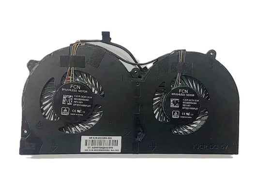HP Computer CPU GPU Cooling Fan for Elite POS 141 143 145 System 6033B0054301 DFS532005PL0T FJCR 933264-001 New Dual CPU GPU System Cooling Thermal Fan DC5V