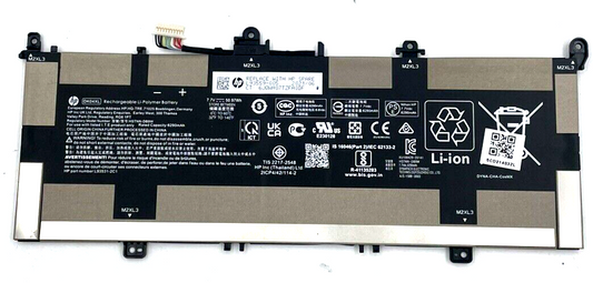 New Genuine Laptop Battery Pack for HP Chromebook X360 13c 13.5" Elite C1030 Chromebook Enterprise Chromebook X360 13c-ca 13c-ca0013dx 13c-ca0002tu 13c-ca0502tu 13c-ca0501tu DK04XL DK04050XL L93531-2C1 L93559-005 HSTNN-DB9W Original 7.7V 50.97Wh 6290mAh