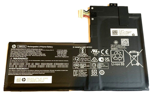 New Genuine Battery Pack for HP 11M-BE 11m-be0023dx 11m-be001 Tablet PC DM02XL M74961-AC1 M75108-005 M75108-006 HSTNN-OB2P HSTNN-OB2T 21CP4/69/116 Original 7.7V 32.18Wh