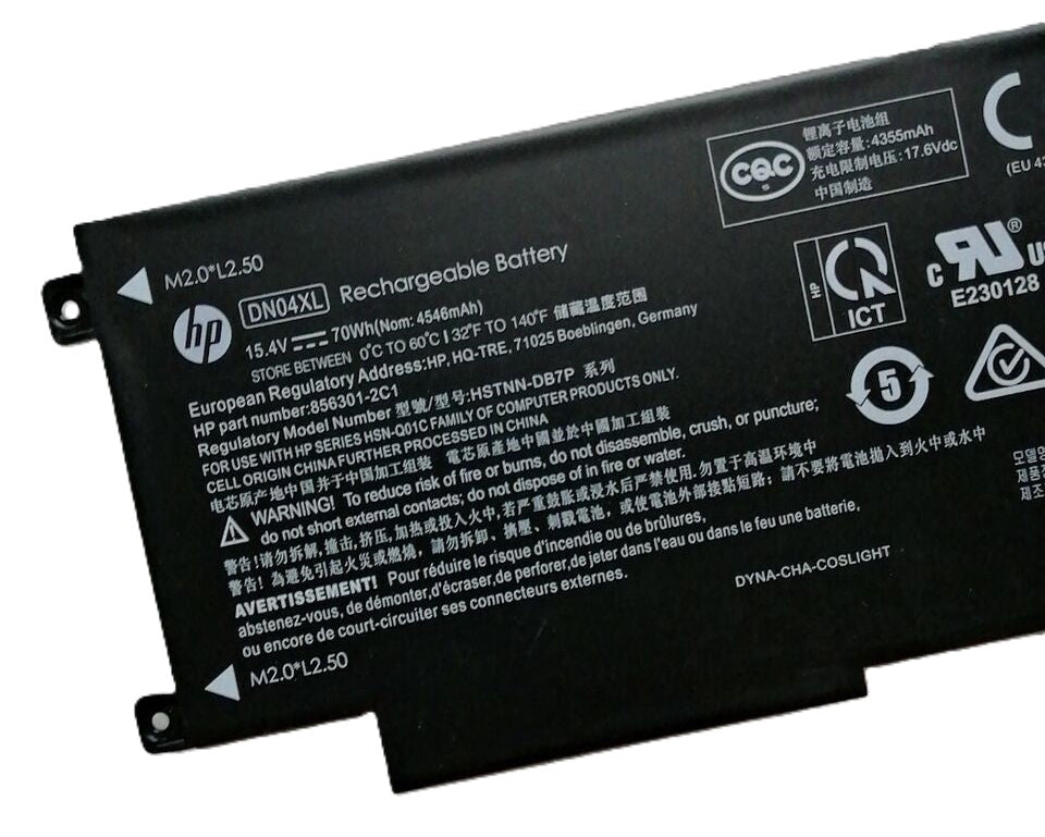 Vhbw Batteria Per Notebook HP 4500mAh 15.4V – Sostituisce 856543-855, HSTNN-DB7P, DN04XL (Li-Poly)