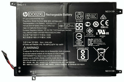 HP Battery Pack for Pavilion X2 10 10-J 10-N DO02XL HSTNN-DB7E Genuine