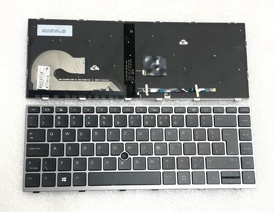 HP New Keyboard US English Backlit with Pointer Large Enter Key EliteBook 745 840 846 G5 G6 L14378-001