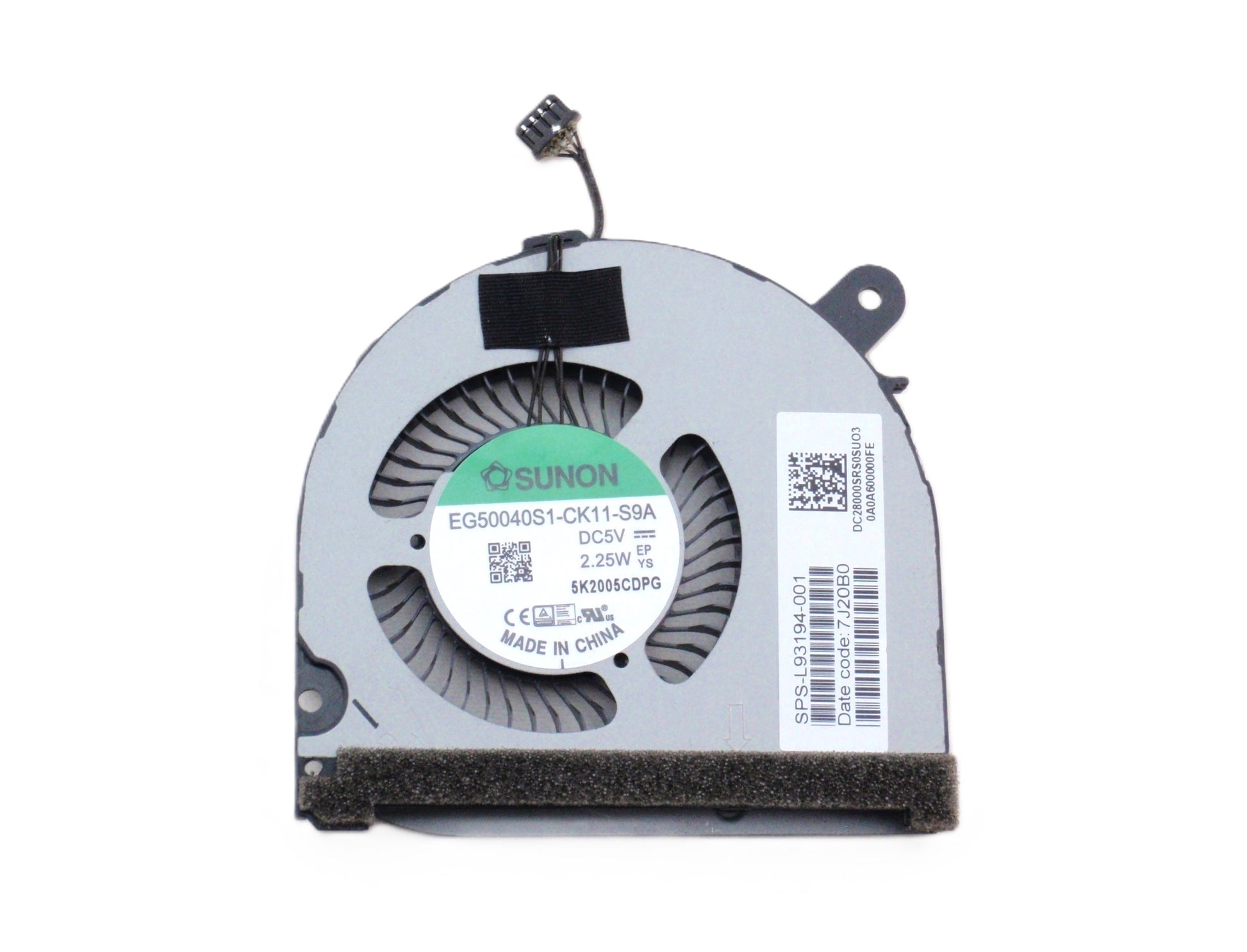 New Laptop GPU Cooling Fan for HP ENVY x360 15-EE 15-ED 15M-EE 15M-ED TPN-C140 DC28000QZS0 DC28000SRS0 EG50040S1-CK10-S9A EG50040S1-CK11-S9A L93194-001 GPU Graphics VGA Video Cooling Fan DC5V