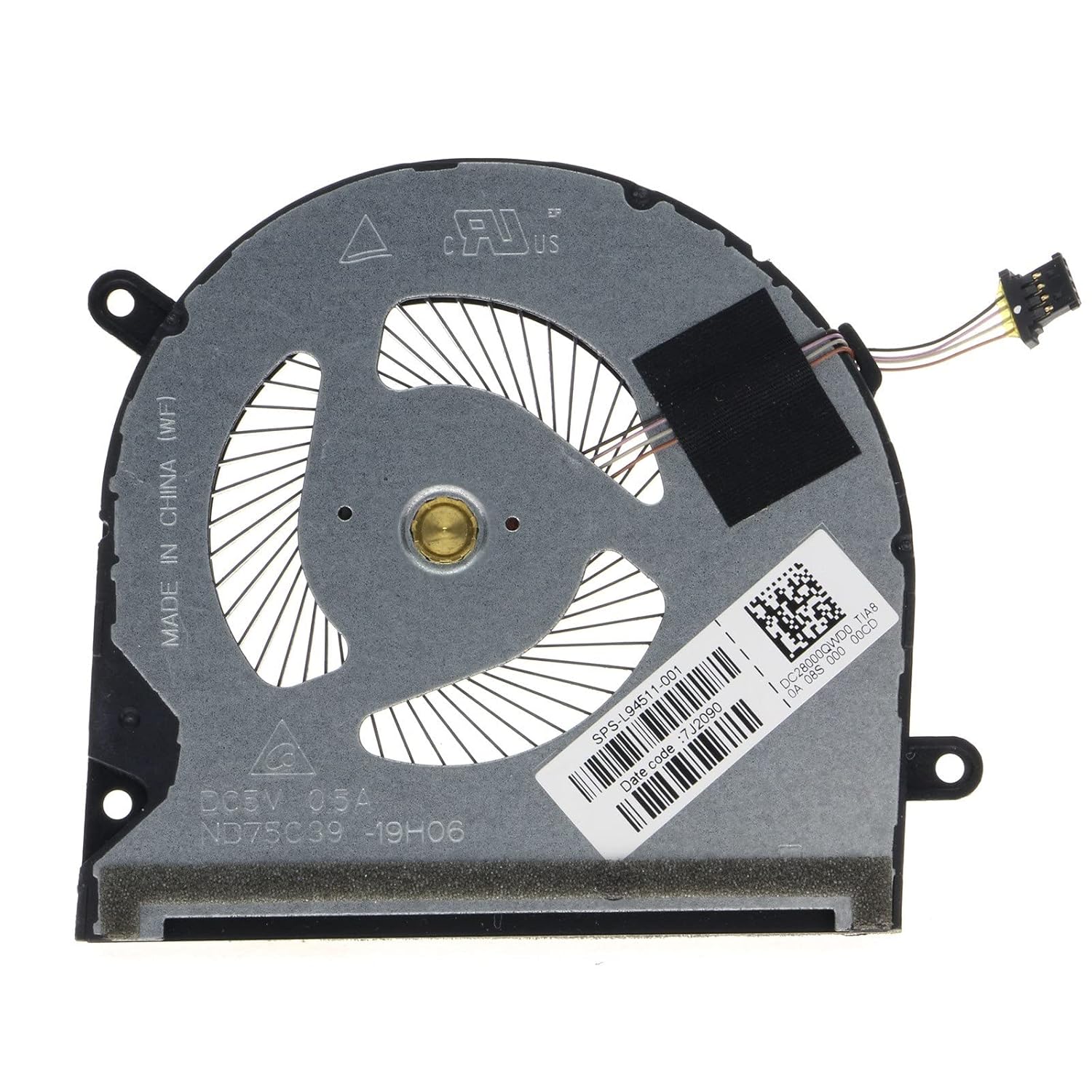 New Laptop CPU Cooling Fan for HP Envy x360 13-BD 13-AY 13M-BD TPN-C147 L94511-001 ND75C39-19GH06 DC28000QWD0 DC5V