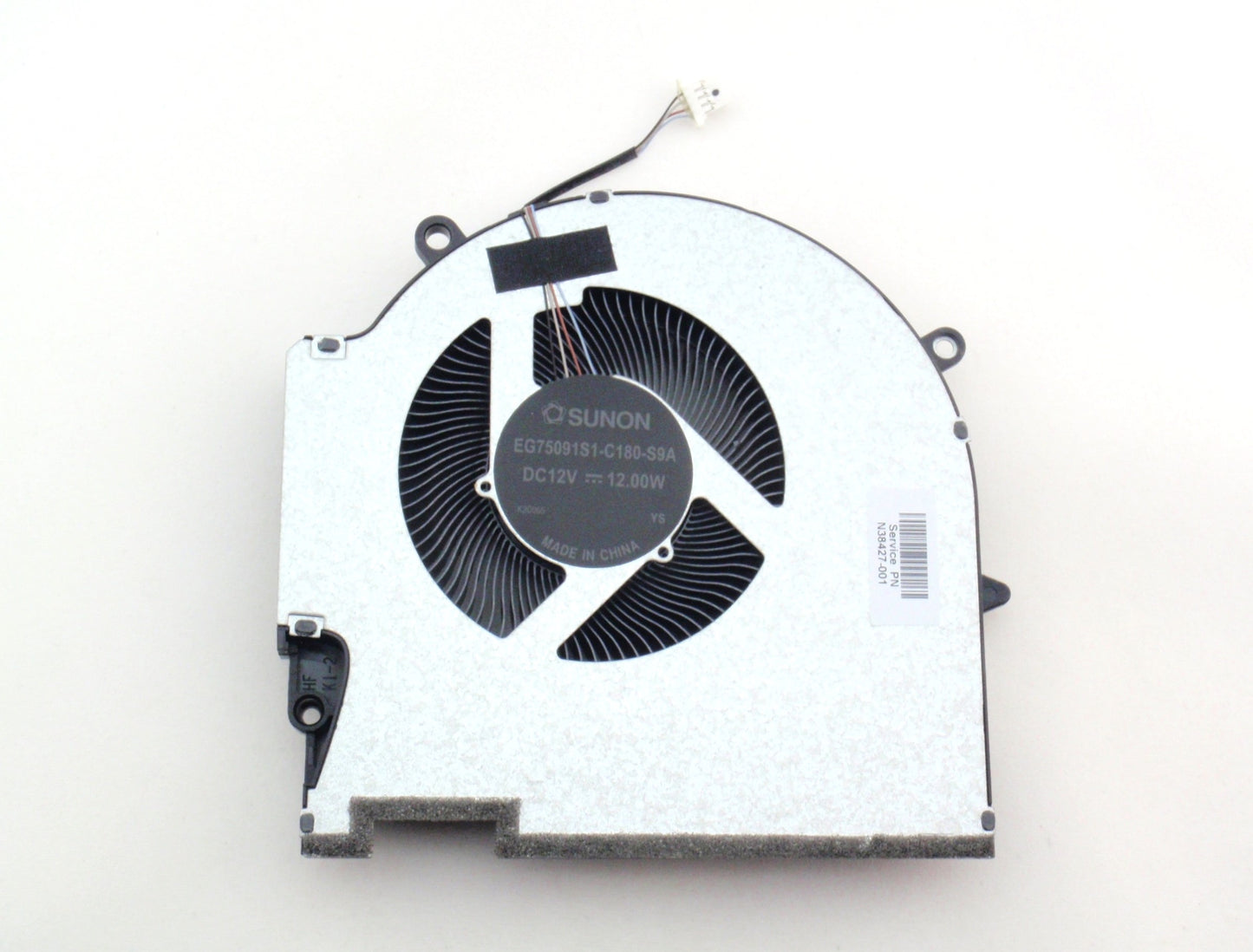 HP Laptop GPU Cooling Fan for Omen 7 8 Plus 17-CK TPN-Q266 Victus 7 M78889-001 M57139-001 N38427-001 EG75091S1-C020-S9A EG75091S1-C060-S9A EG75091S1-C180-S9A New GPU Graphics VGA Video Cooling Fan DC12V (Not 5V)
