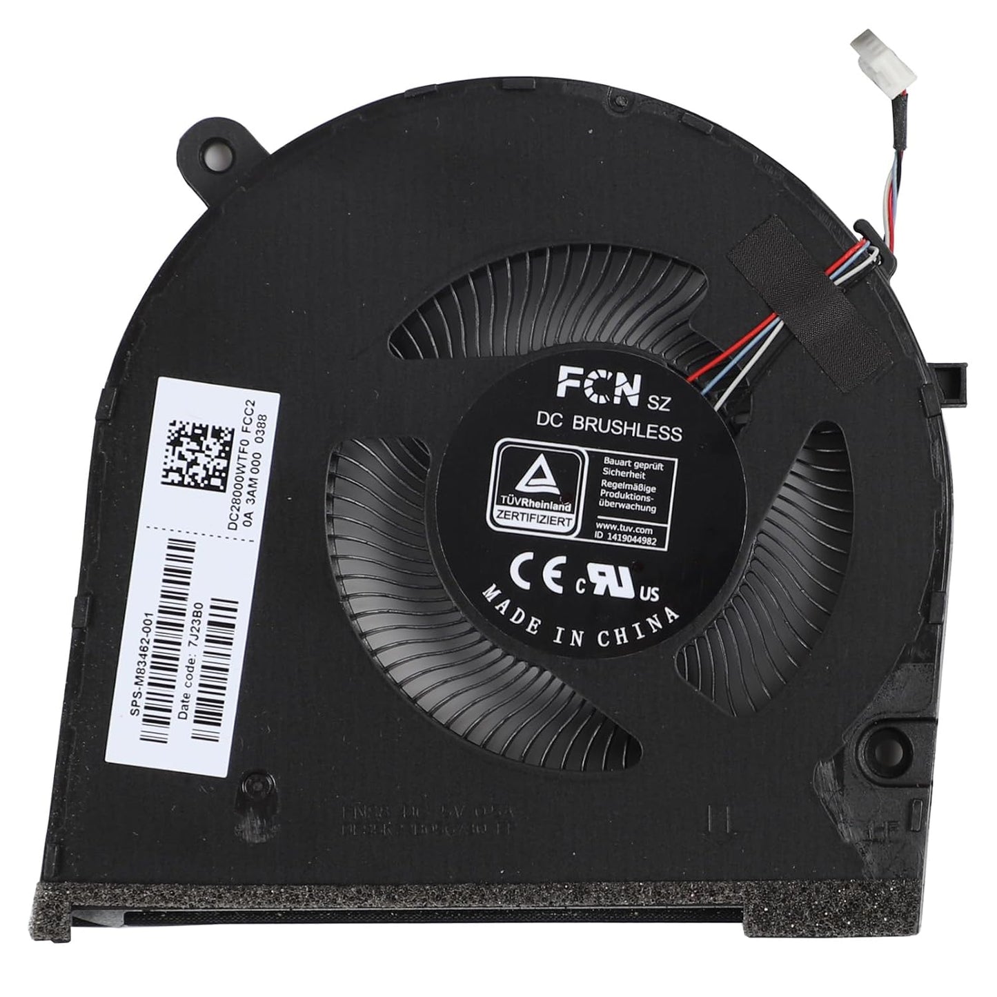 HP Laptop CPU Processor Cooling Fan for Spectre x360 16-F 2-in-1 M83462-001 DC28000WTF0 DFS5K22B05673Q FNS8 New DC5V 
