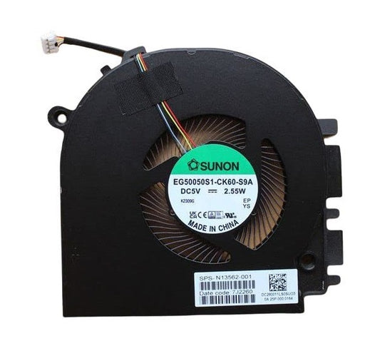 HP Laptop CPU Cooling Fan for Envy x360 17-CR 17T-CR DC280011LS0 EG50050S1-CK60-S9A N13567-001 N13562-001 New Right Side CPU Processor Cooling Fan UMA DC5V