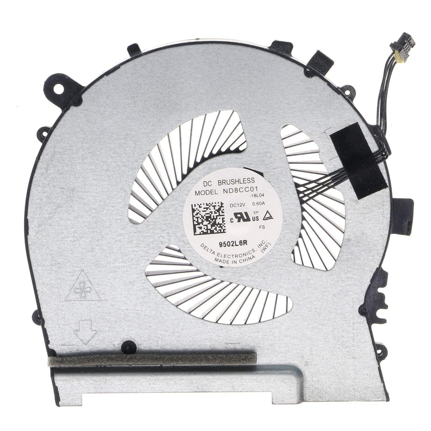 New Laptop CPU Processor Cooling Fan for HP Omen Air 15-DH TPN-C143 L57330-001 L64445-001 ND8CC01-18L04 ND8CC01-18L06 DV12V (Not 5V)