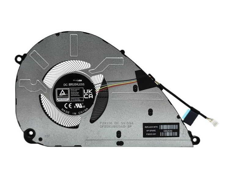 New Laptop CPU Cooling Fan for HP OmniBook 5 14-FB 14-FR 15-FB 15-FA 15-FC 15-FD 16-AK 16-AP 16-AH 16-AM 16-AY TPN-W169 EG50050S1-CS60-S9A DFS5K128159A19 F24336 P35322-001