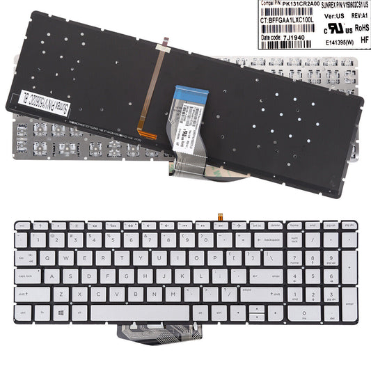 HP New Keyboard US English Backlit No Cover/Frame Pavilion 15-AB 15-AK 15-AR 15-AU 15-AS 15-BC 15-CD 15-CS 15-DY 15-GW 17-AB ENVY 17-N M7-N