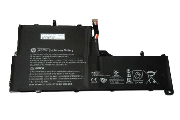 New Genuine Laptop Battery for HP Pavilion 13-P 13-P100 Series Split 13-M 13T-M X2 13-M000 13-M100 13-M200 Series WO03XL 725606-001 725496-1B1 725496-271 HSTNN-DB5I HSTNN-IB5I TPN-Q133 Original Battery Pack 11.1V 33Wh 2950mAh