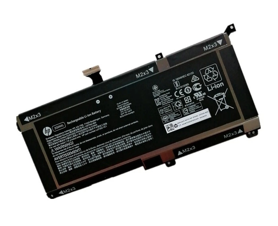 New Genuine Laptop Battery Pack for HP EliteBook 1050 G1 ZBook Studio G5 X360 G5 EB1050G1 ZBook Studio G5 2ZC49EA 2ZC50EA 2ZC51EA 2ZC52EA 4QH10EA ZBook Studio X360 G5 5CN15PA 2ZC63EA 2ZC62EA ZG04XL ZG04064XL ZG04064XL-PL L07046-855 L07352-1C1 HSTNN-IB81 Original 15.4V 64Wh 4165mAh 4-Cell