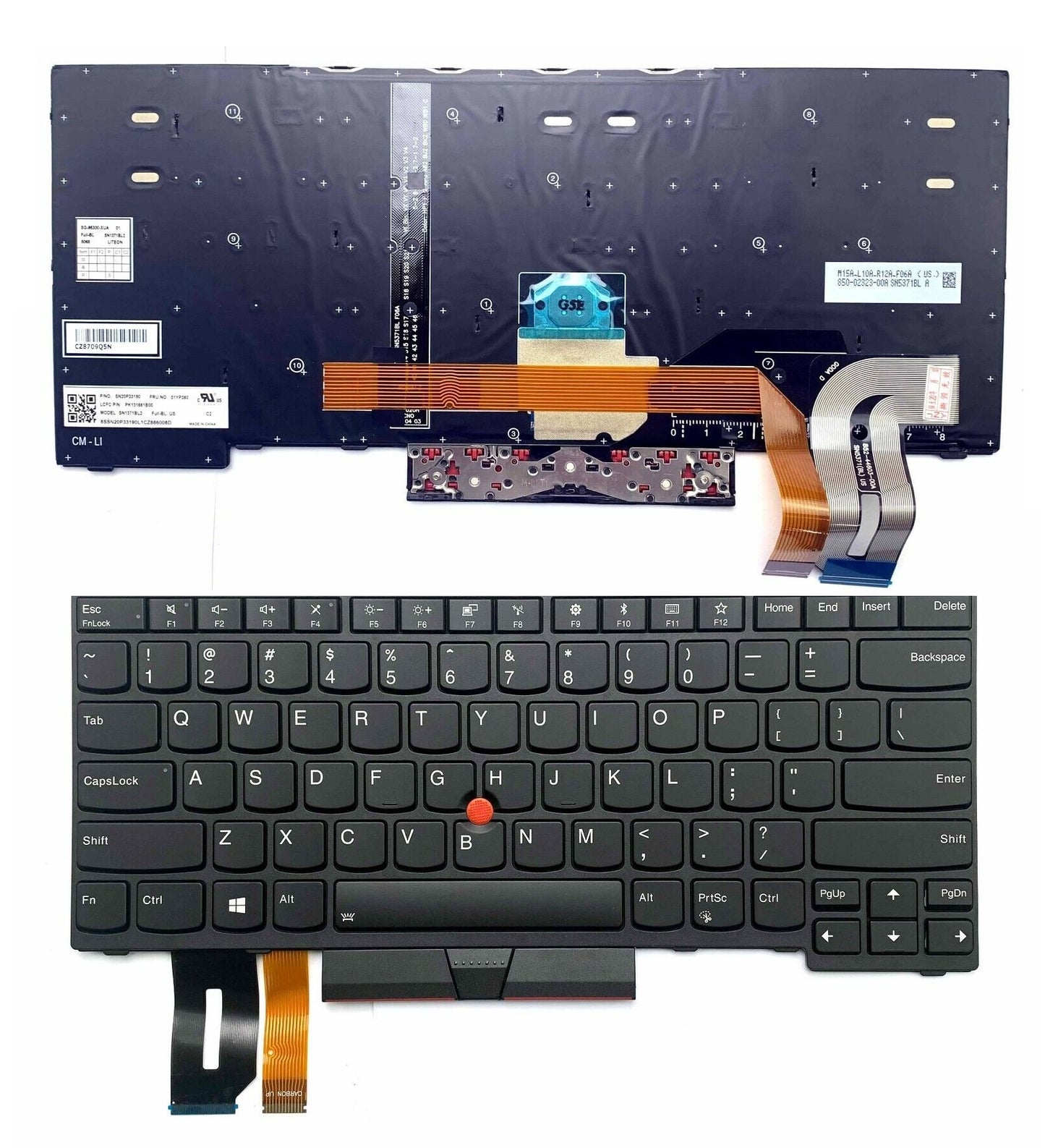 Lenovo New Keyboard US English Backlit ThinkPad E480 E485 E490 E495 L380 L390 L480 T480S T490 T495 01YP280 01YP440 01YP520 SN20P33110 01YP360