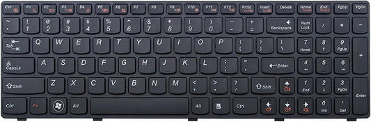Lenovo New Laptop Keyboard US English with Frame for IdeaPad G580 G585 G780 N580 N581 N585 N586 P580 P585 V580 V580C V585 Z580 Z585 25201846 25206659 MP-10A33US-686 V-117020NS1-US 9Z.N5SSQ.Q01 25202446