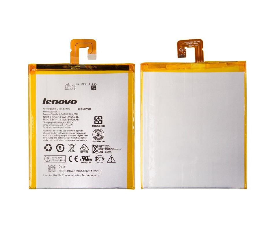 Lenovo Battery - IdeaPad A7-50 3G IdeaTab 2 A7-20 A7-30 A7-50 L13D1P31