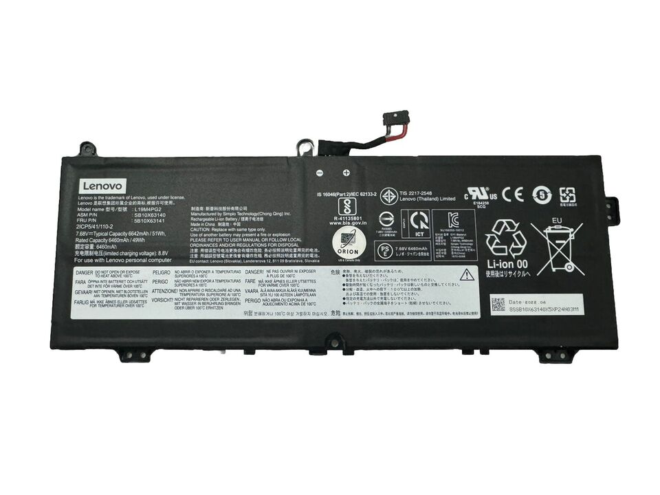 Lenovo New Genuine Battery Flex 5-1470 5-1570 ThinkPad C13 G1 L19M4PG2