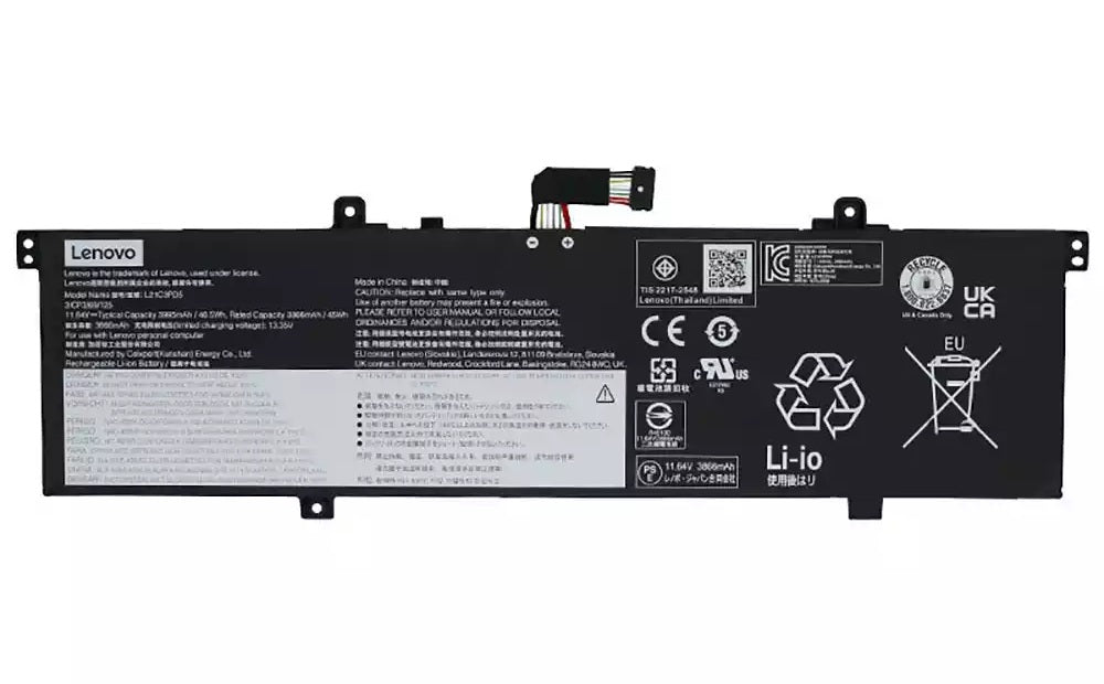 New Genuine Laptop Battery Pack for Lenovo ThinkBook 14 G4+ ARA 21D0 IAP 21CX L21C3PD5 L21L3PD5 L21M4PD5 Original 11.64V 46.5Wh 3995mAh 4-Cell