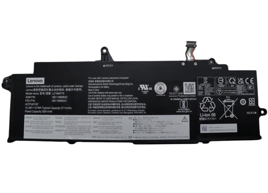 New Genuine Laptop Battery for Lenovo ThinkPad T14s Gen 3 G3 21BR 21BS 21CQ 21CR ThinkPad T14s Gen 4 G4 21F6 21F7 L21M4P75 L21B4P71 L21D4P74 L21L4P73 SB10W51976 5B10W51875 SB10W51975 5B10W51874 SB10W51978 5B10W51877 SB10W51977 5B10W51876 Original Battery Pack 15.36V 57Wh 3711mAh 4-Cell