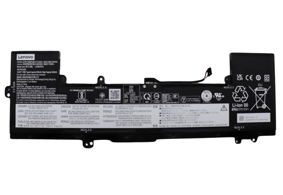 New Genuine Laptop Battery Pack for Lenovo IdeaPad Slim 5-15IRH9 83G1 5-15IRH9R 83J6 5-15IRU9 83D0 L23B4PK2 L23D4PK2 L23M4PK2 Original 15.08V 76Wh 5040mAh 4-Cell