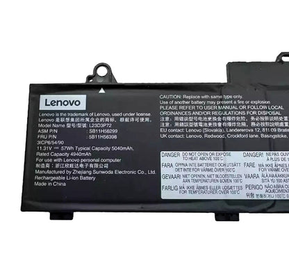 New Genuine Laptop Battery Pack for Lenovo ThinkPad L14 Gen 5 G5 21L1 21L2 21L5 21L6 ThinkPad L16 Gen 1 G1 21L3 21L4 21L7 21L8 L23D3P72 L23D3P71 L23M3P71 Original 11.31V 57Wh 5040mAh 3-Cell