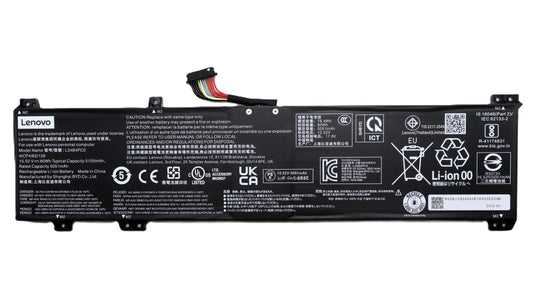 New Genuine Laptop Battery Pack for Lenovo Legion 9 18IAX10 83EY Lenovo Legion Pro 7 Gen 10 G10 83F5 Legion Pro 7 16AFR10H 83RU L24B4PC0 L24D4PC0 L24N4PC0 L24X4PC0 5B11Q30687 5B11Q30689 5B11Q30691 5B11Q30692 Original Battery Pack 15.52V 80Wh 5155mAh 4-Cell