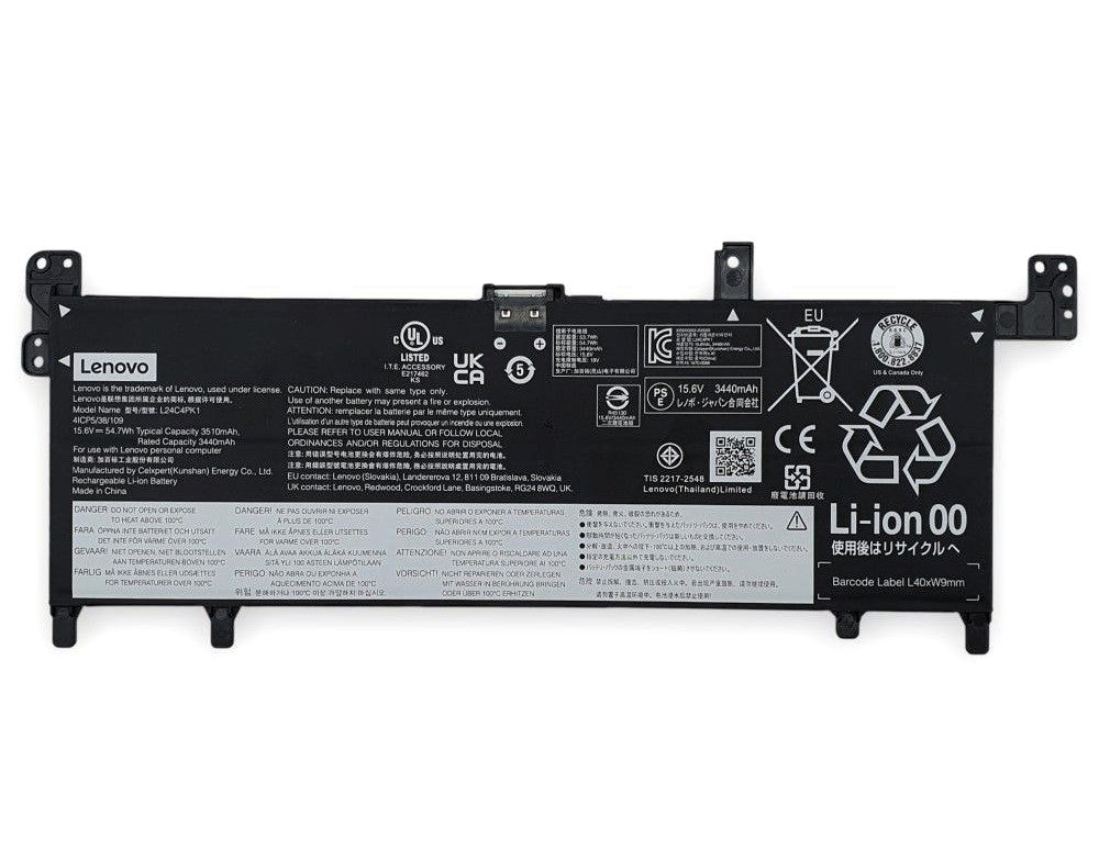 Lenovo Laptop Battery for IdeaPad Slim 5 14AHP9 16AHP9 IdeaPad Slim 7 14IMH9 L24M4PK6 L24C4PK1 L24D4PK6 5B11Q02042 5B11Q01968 New Genuine Original Battery Pack 12.92V 60Wh 4644mAh 4-Cell
