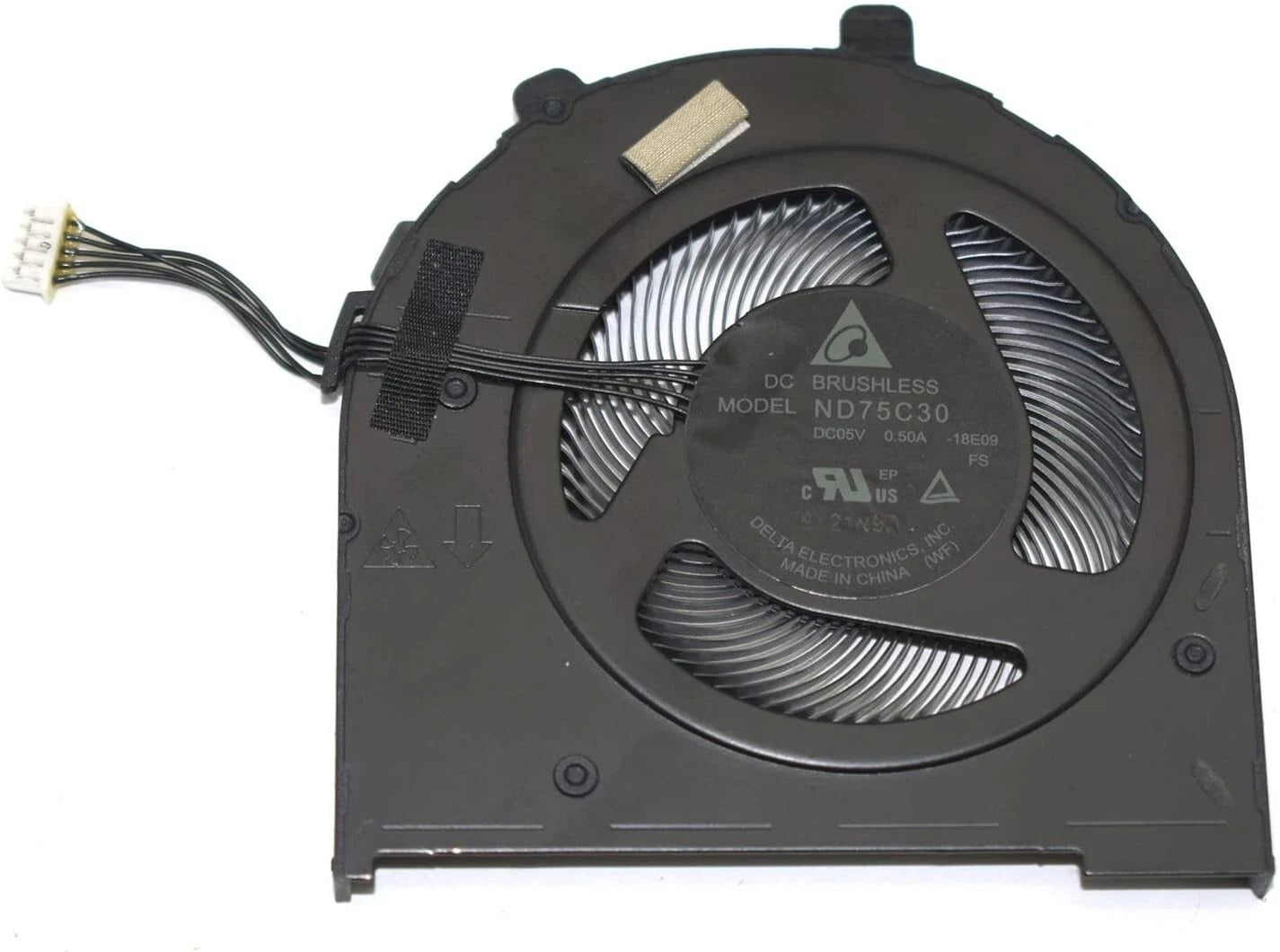 Lenovo Laptop CPU Cooling Fan for ThinkPad E490 20N8 20N9 E590 20NB 20NC ND75C30-18E09 02DL822 02DL823 BAZA0706R5H-Y002 New DC5V