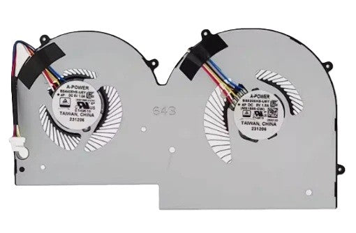 New Laptop Dual CPU GPU Cooling Fan for MSI Summit A16 AI Plus A3HMTG AI+ A3HMx MS-1595 BS4405HS-U6Y BS5205HS-U6Y DC5V