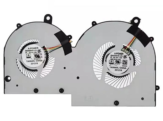 New Laptop Dual CPU GPU Cooling Fan for MSI Modern 15 B12M MS-15H1 MS-15H2 Summit E16 Al Evo MS-1595 BS5205HS-U5L BS5205HS-U6Y BS4405HS-U6Y MS15H2-CCW MS15H2-CW