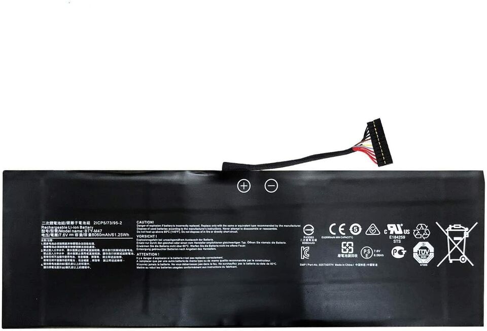 MSI Battery Pack for GS40 GS43 GS43VR MS-14A1 MS-14A2 MS-14A3 BTY-M47