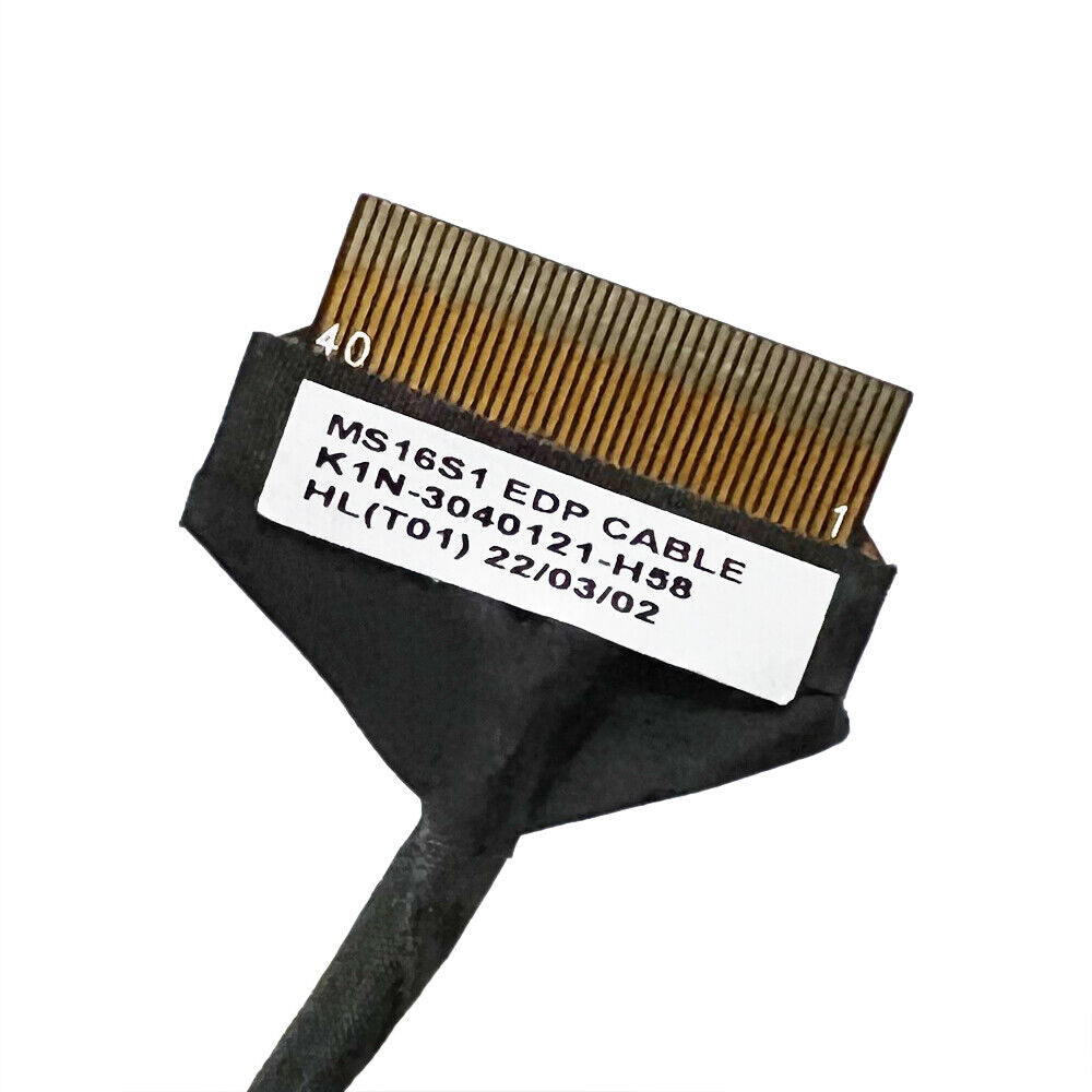 MSI New LCD LED LVDS EDP Display Video Screen Cable 30-Pin PS63 8M 8MO 8RD 8RDS 8SC MS16S1/2/3 K1N-3040121-H39