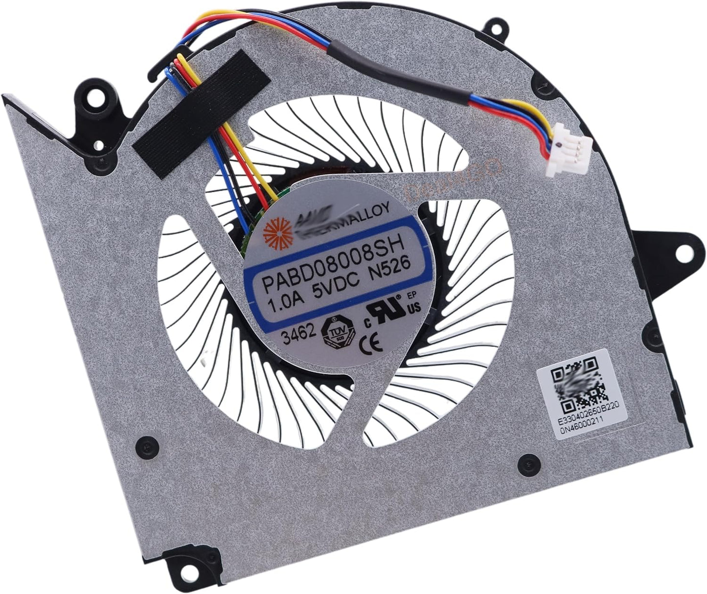 MSI Laptop GPU Cooling Fan for MS-15P2 MS-17T2 Creator M16 HX C14V C14VEG Sword 16 HX B14V B14VFKG C14V C14VEG PABD08008SH-N526 New GPU Graphics VGA Video Cooling Fan 5VDC