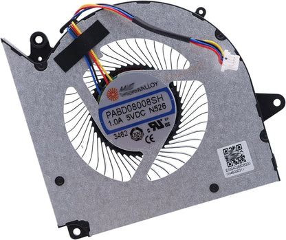 MSI Laptop GPU Cooling Fan for MS-15P2 MS-17T2 Creator M16 HX C14V C14VEG Sword 16 HX B14V B14VFKG C14V C14VEG PABD08008SH-N526 New GPU Graphics VGA Video Cooling Fan 5VDC