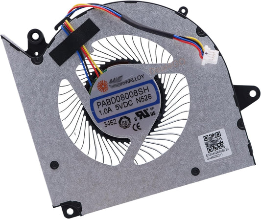 New Laptop GPU Cooling Fan for v MS-15P2 MS-17T2 Creator M16 HX C14V C14VEG Sword 16 HX B14V B14VFKG C14V C14VEG PABD08008SH-N526 Graphics VGA Video 5VDC