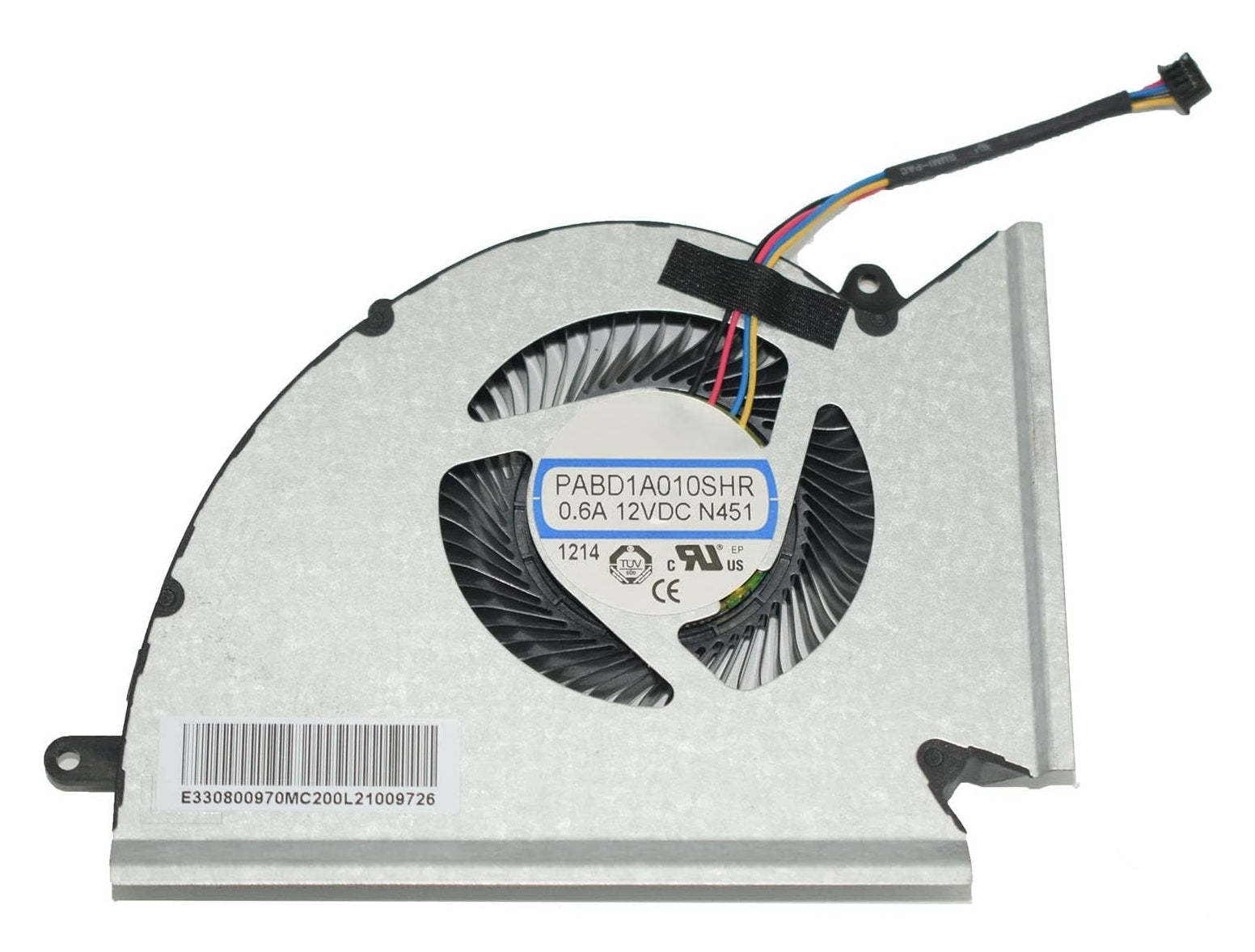 MSI Laptop CPU Processor Cooling Fan for MS-17K2 MS-17K3 MS-17KK Alpha 17 C7V GP76 Leopard 11UG GE76 Dragon Tiamat 10UG Raider 10UH WE76 Alpha 17 C7VG C7VF PABD1A010SHR-N451 New 12VDC